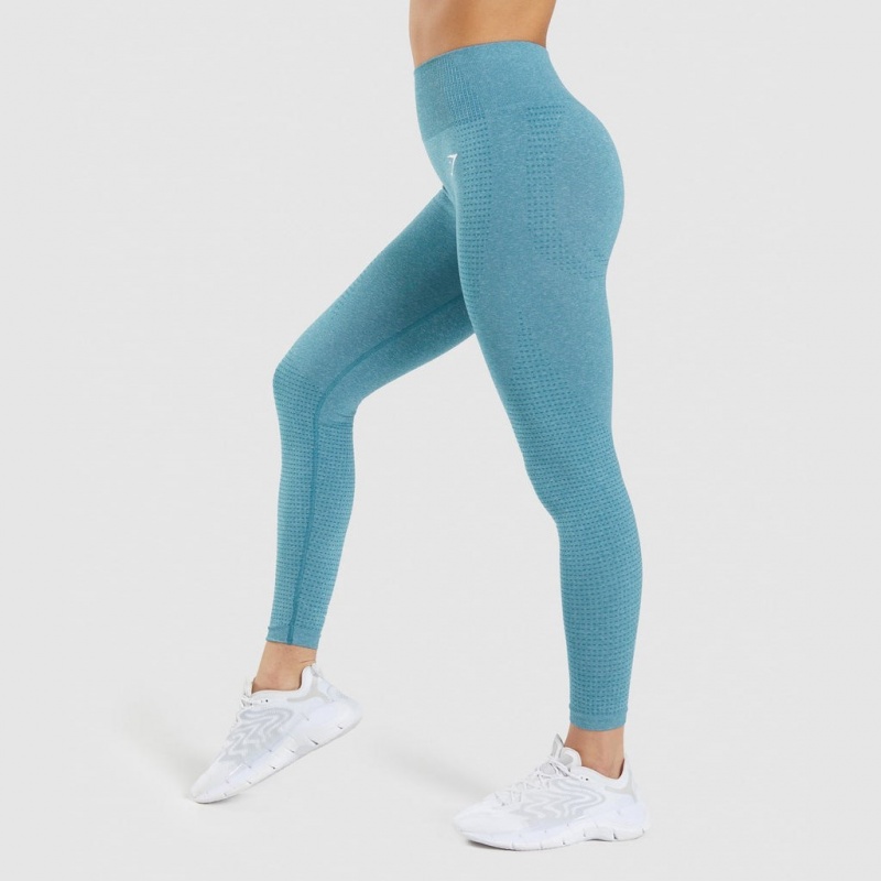 Leggins Gymshark Vital Seamless 2.0 Tahoe Teal / Marl | 21FVNWJAC