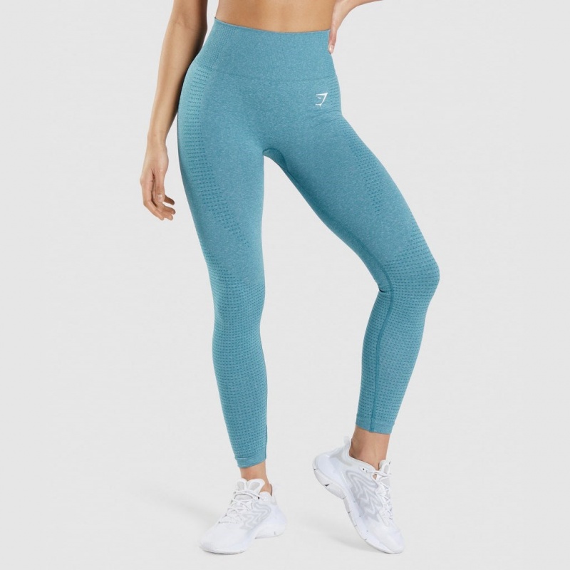 Leggins Gymshark Vital Seamless 2.0 Tahoe Teal / Marl | 21FVNWJAC