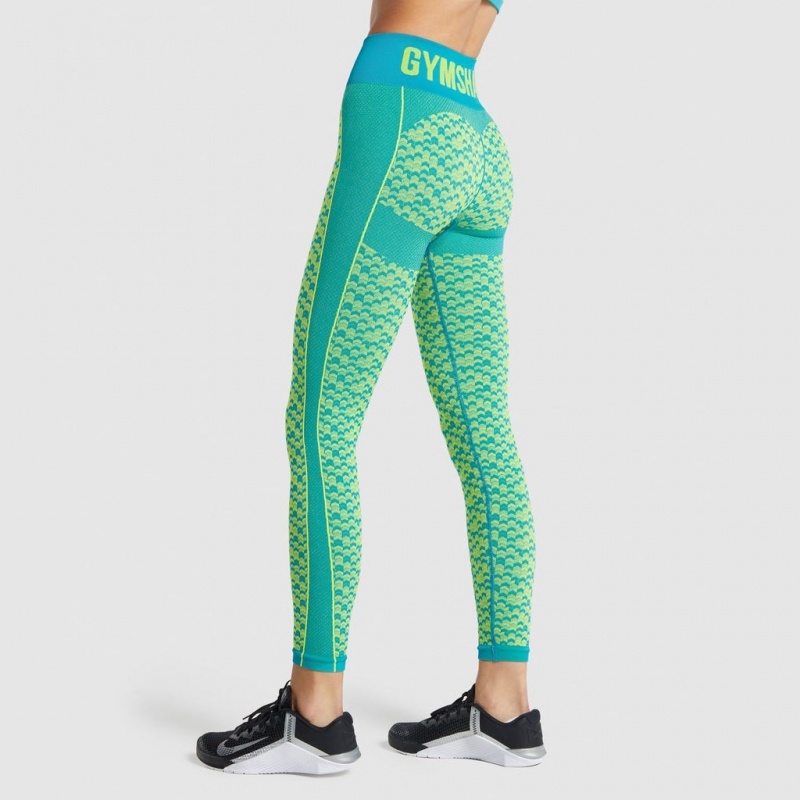 Leggins Gymshark WTFlex Seamless High Waisted Chevron | 57FXPAVOS