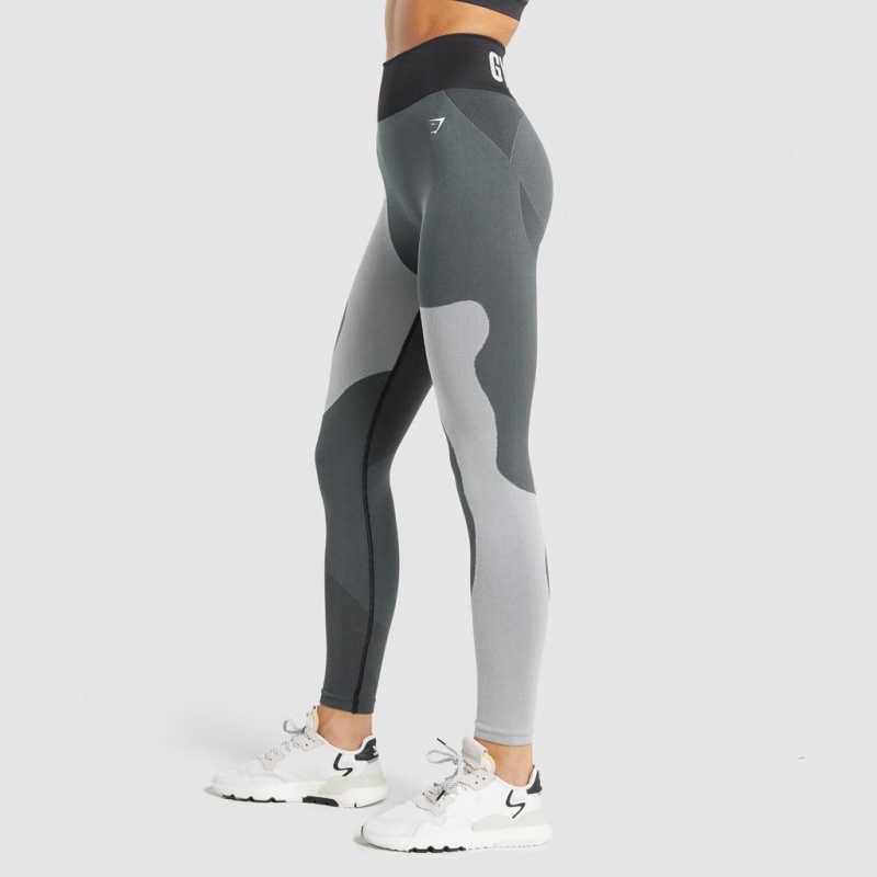 Leggins Gymshark WTFlex Seamless High Waisted Wavy | 17XQMPSGK