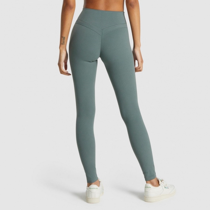Leggins Gymshark Whitney High Rise Eucalyptus | 93RUMIPLN