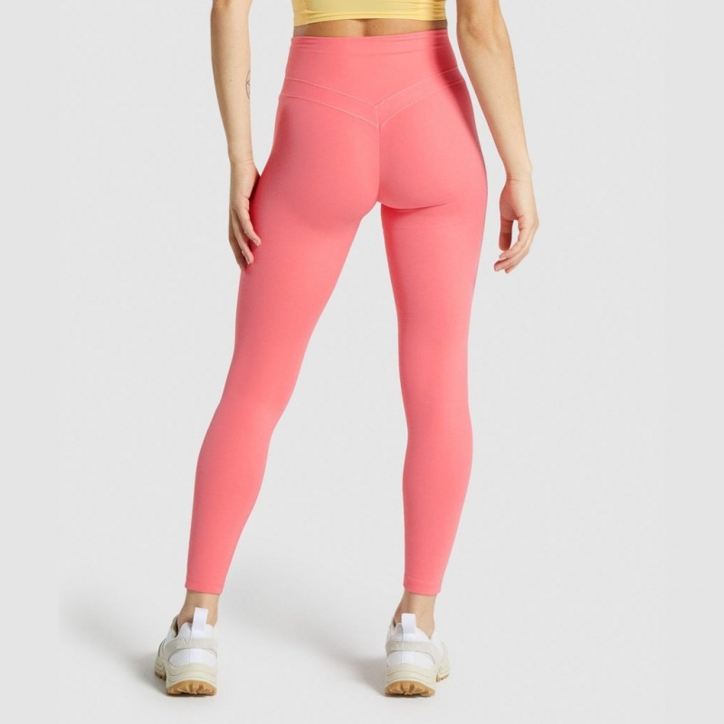 Leggins Gymshark Whitney High Rise Rosas | 68NVCQRDB