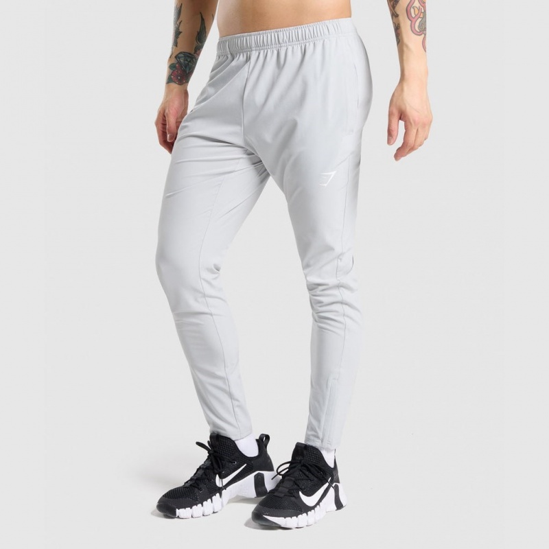 Pantalones Jogger Gymshark Arrival Woven Gris Claro | 69JSKYMNW
