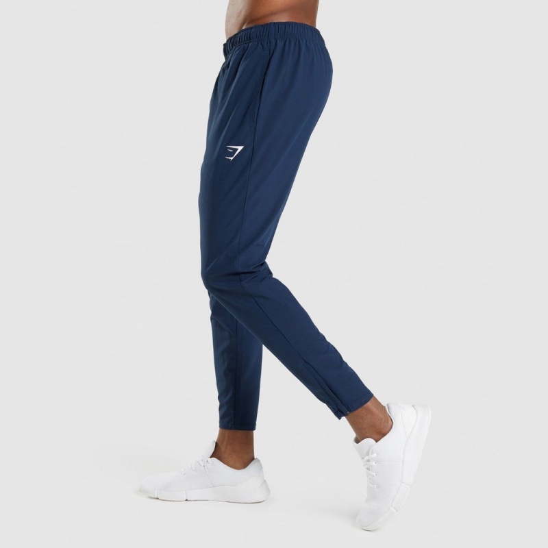 Pantalones Jogger Gymshark Arrival Woven Azul Marino | 46XUJPZSI
