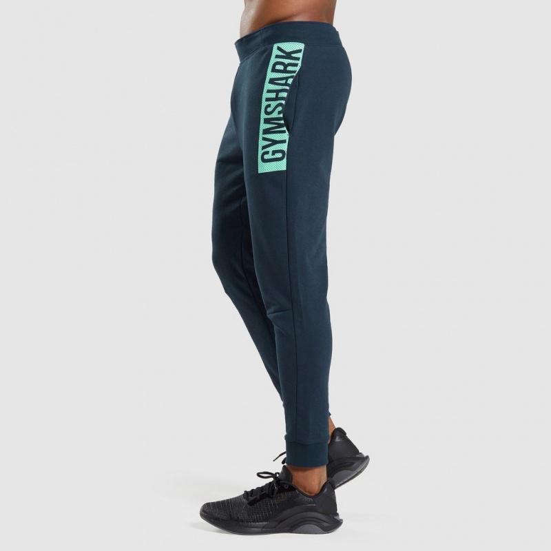 Pantalones Jogger Gymshark Bold Azul Marino | 12KVNUFHA