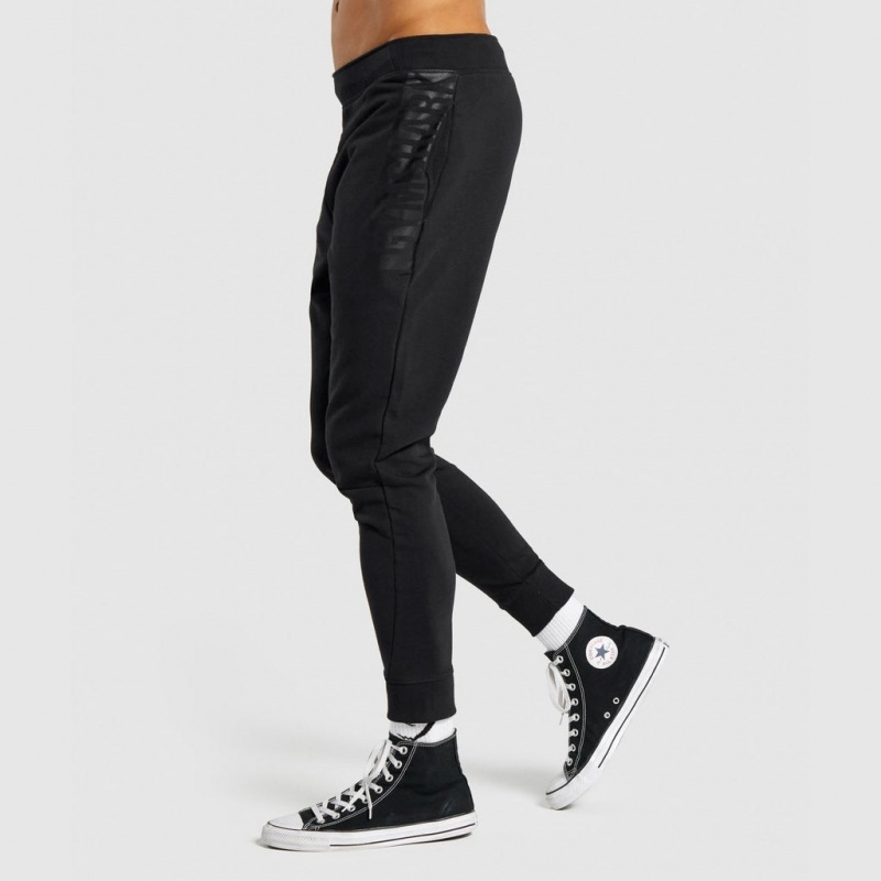 Pantalones Jogger Gymshark Bold Negras | 76FAESQRU