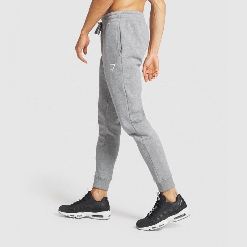 Pantalones Jogger Gymshark Crest Charcoal Marl | 73NQEBYWR