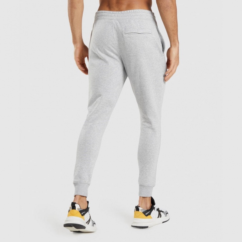 Pantalones Jogger Gymshark Crest Gris Claro | 12MIBSOWN