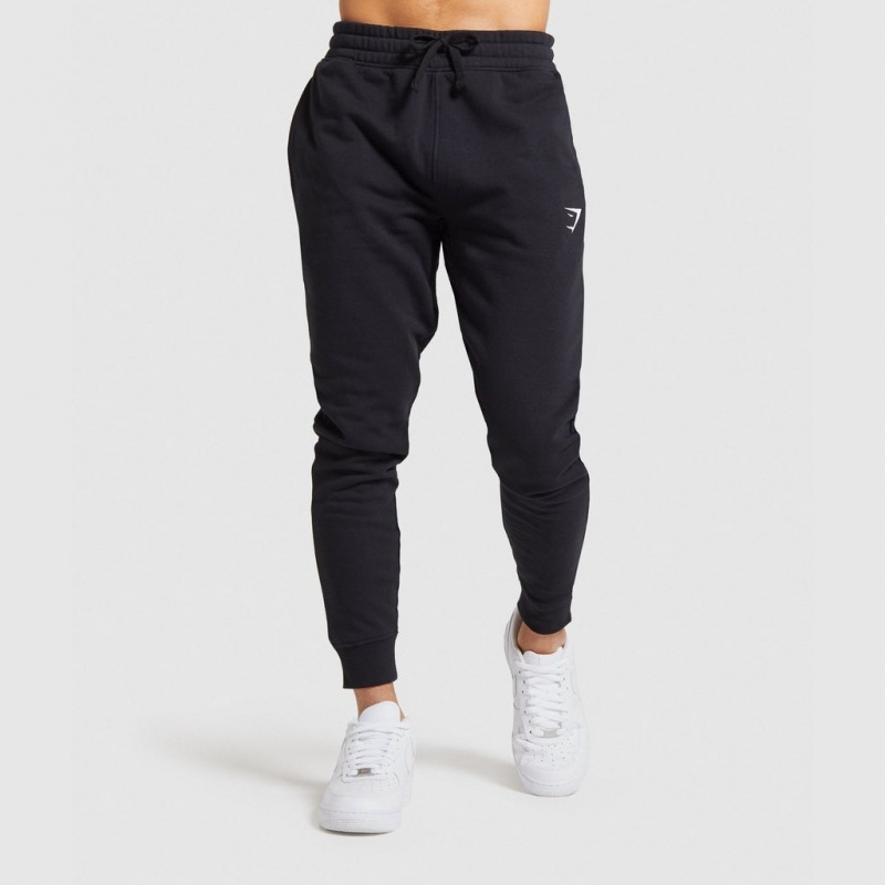 Pantalones Jogger Gymshark Crest Negras | 93OUXJKVB