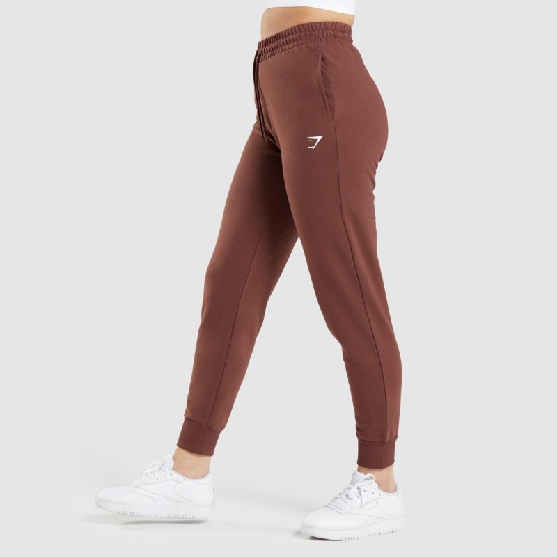 Pantalones Jogger Gymshark Entrenamiento Marrones | 16GRCZEHF
