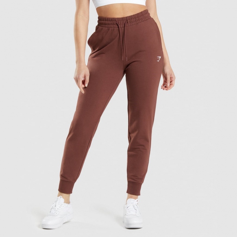 Pantalones Jogger Gymshark Entrenamiento Marrones | 16GRCZEHF