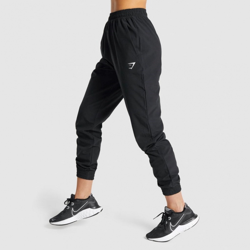 Pantalones Jogger Gymshark Entrenamiento Woven Negras | 06QLCYFAE