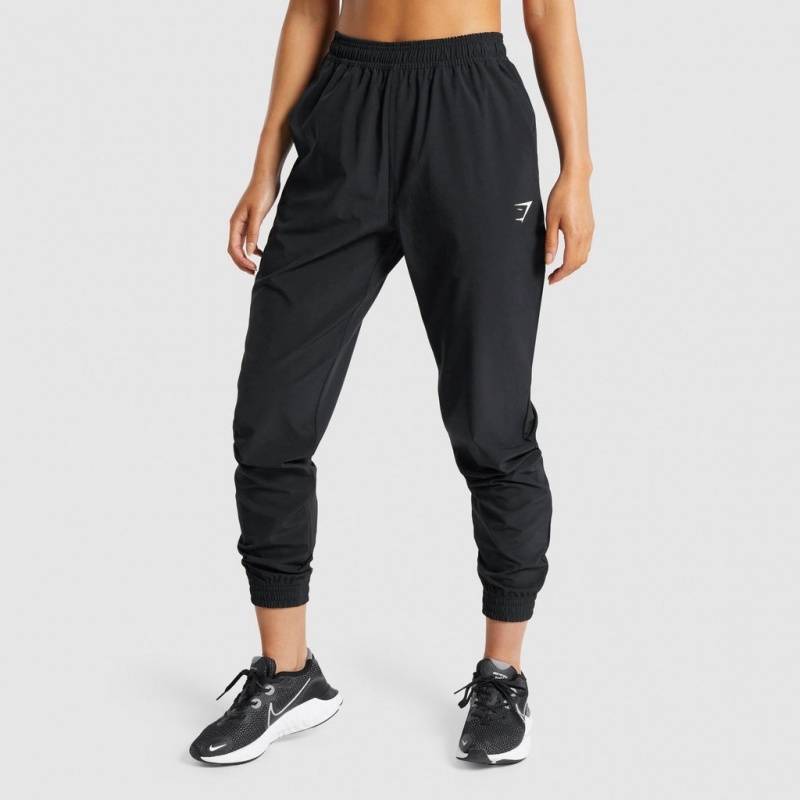 Pantalones Jogger Gymshark Entrenamiento Woven Negras | 06QLCYFAE