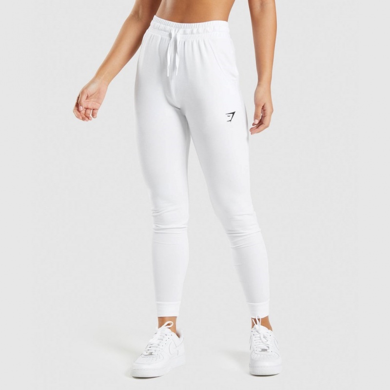 Pantalones Jogger Gymshark Entrenamiento Pippa Blancas | 73ABOHLDU