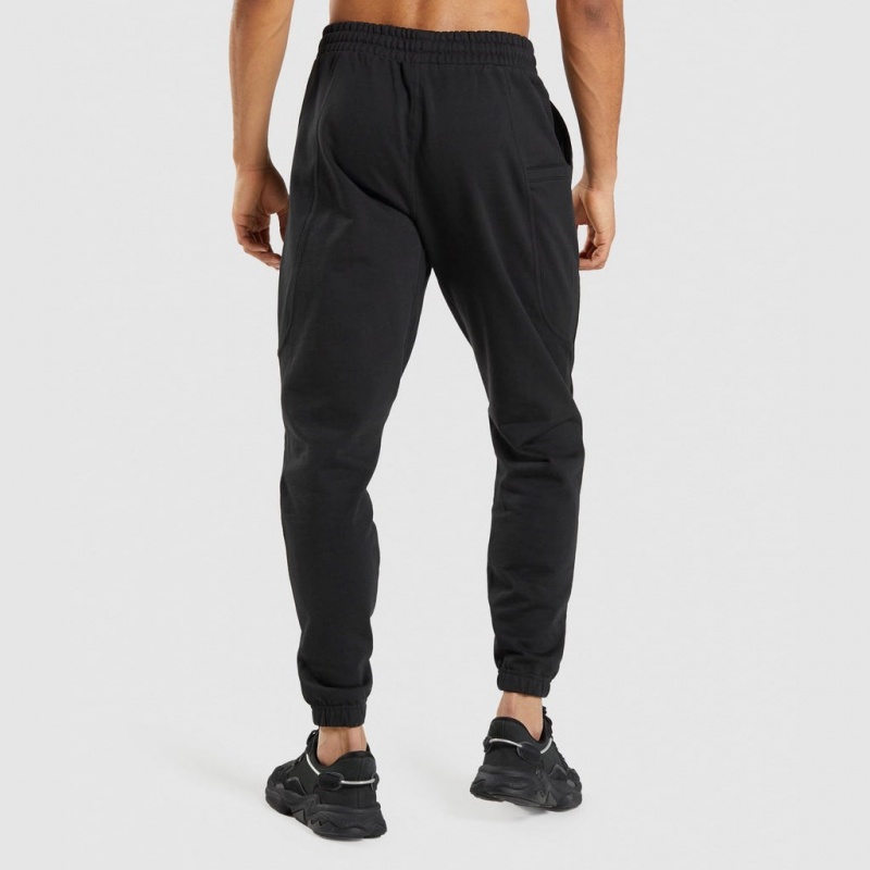 Pantalones Jogger Gymshark Essential Oversized Negras | 83ZTJSYLI