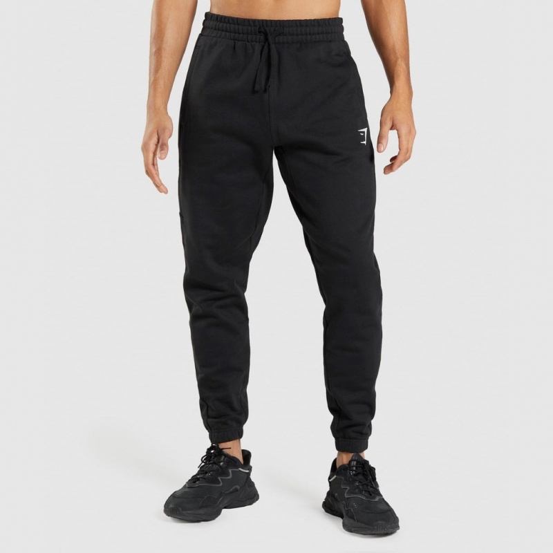 Pantalones Jogger Gymshark Essential Oversized Negras | 83ZTJSYLI