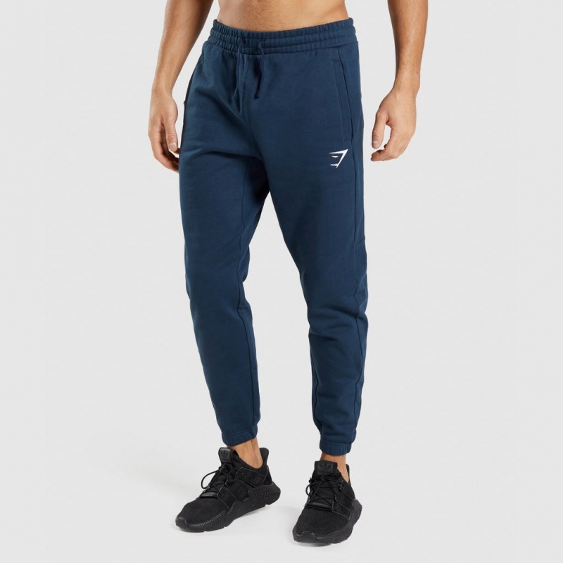 Pantalones Jogger Gymshark Essential Oversized Azul Marino | 98FOSXZGD