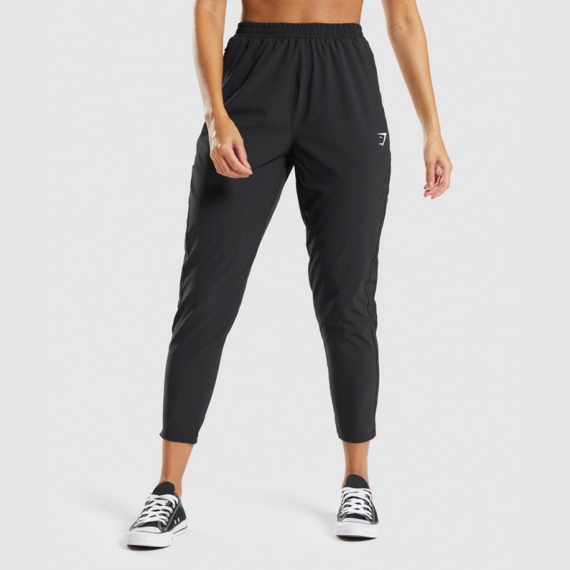 Pantalones Jogger Gymshark Maximise Pista Negras | 05DJUIEBO