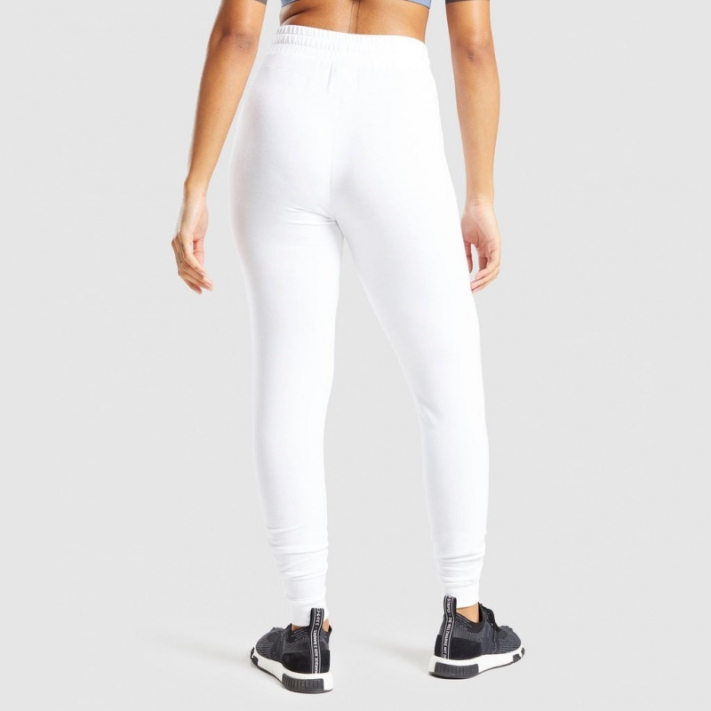 Pantalones Jogger Gymshark Pippa Entrenamiento Blancas | 42NHCKGTR