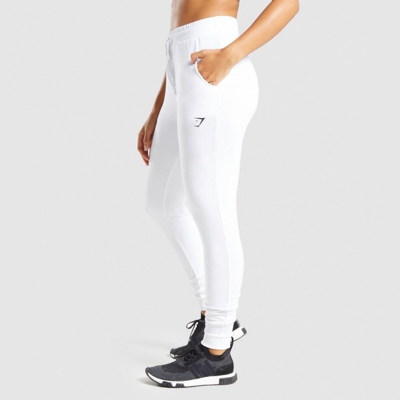 Pantalones Jogger Gymshark Pippa Entrenamiento Blancas | 42NHCKGTR