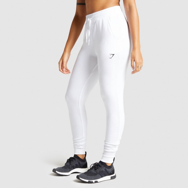 Pantalones Jogger Gymshark Pippa Entrenamiento Blancas | 42NHCKGTR