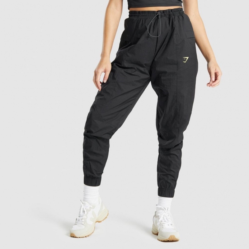 Pantalones Jogger Gymshark Pulse Woven Negras | 85ZRNYMXI