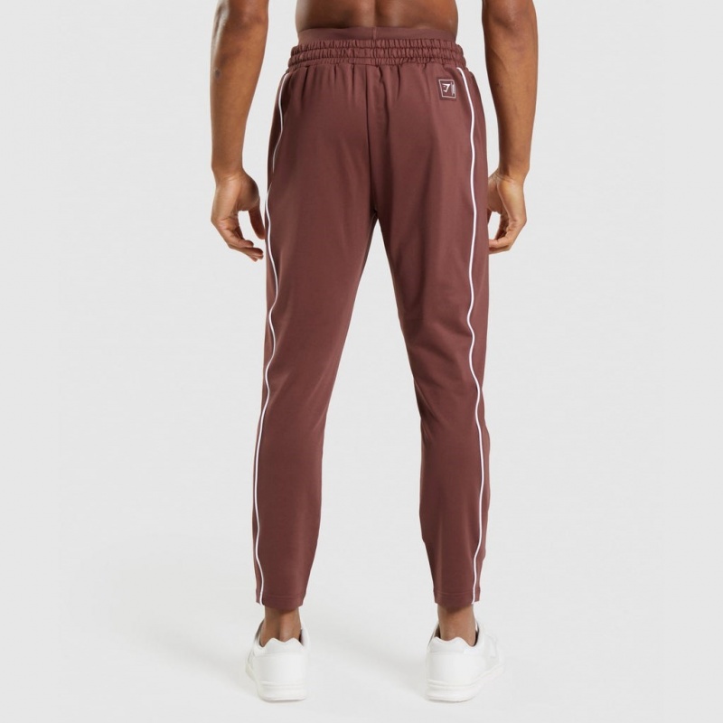 Pantalones Jogger Gymshark Recess Marrones Blancas | 91QIKZTPO