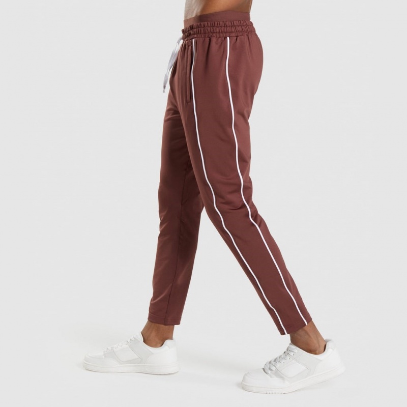 Pantalones Jogger Gymshark Recess Marrones Blancas | 91QIKZTPO