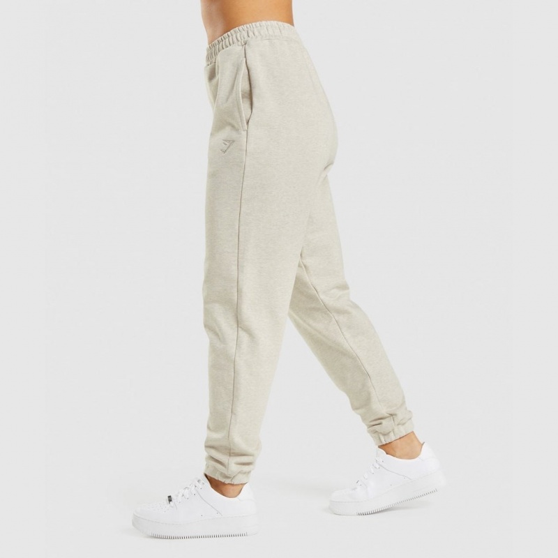Pantalones Jogger Gymshark Rest Day Sweats Beige | 81AFVOQND
