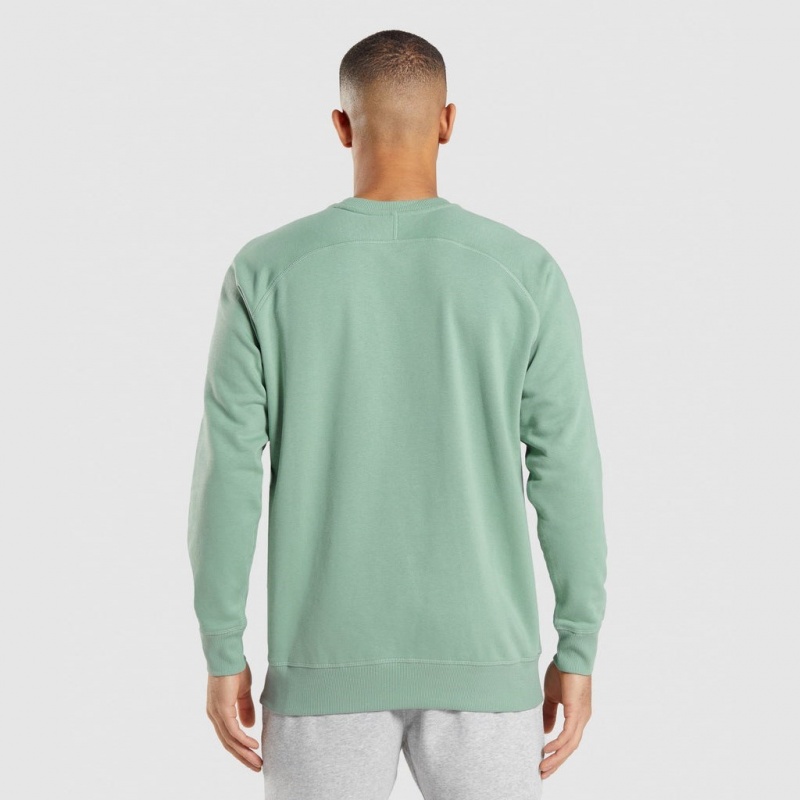 Pullover Gymshark Apollo Crew Azules | 25OKBMPGY