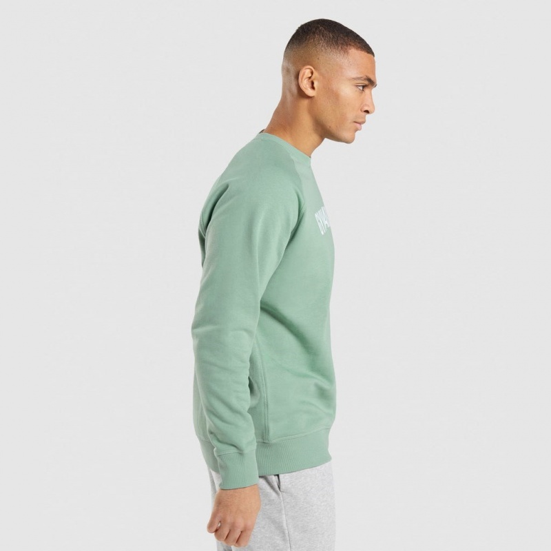 Pullover Gymshark Apollo Crew Azules | 25OKBMPGY