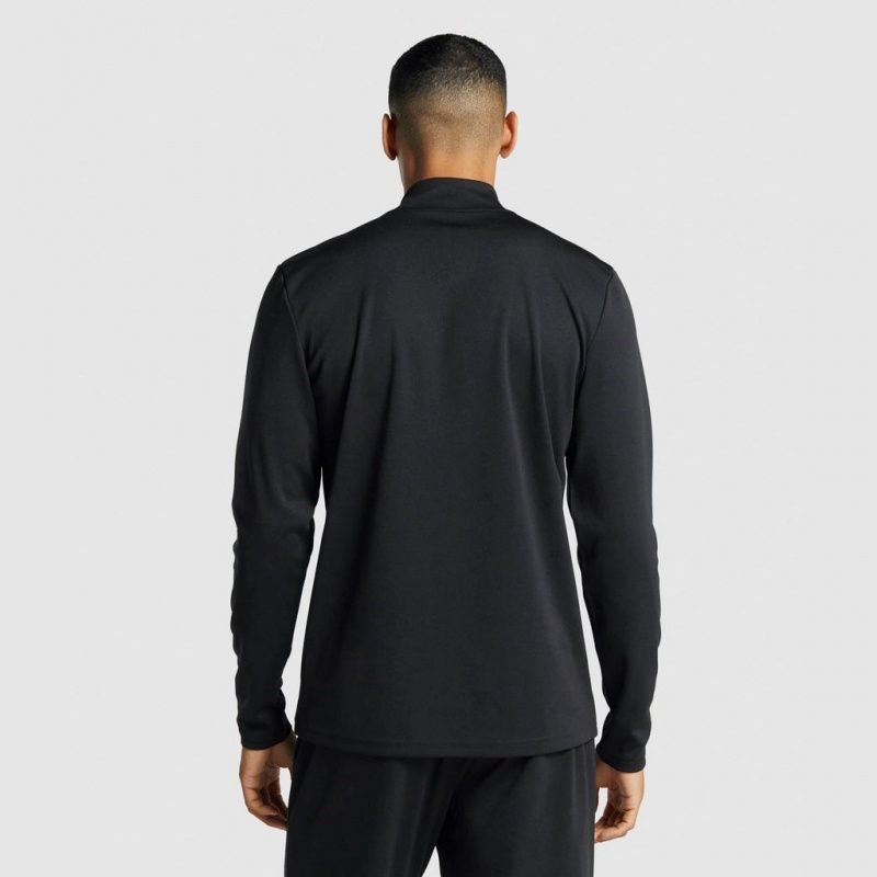 Pullover Gymshark Arrival 1/4 Zip Negras | 47HVFSCMR