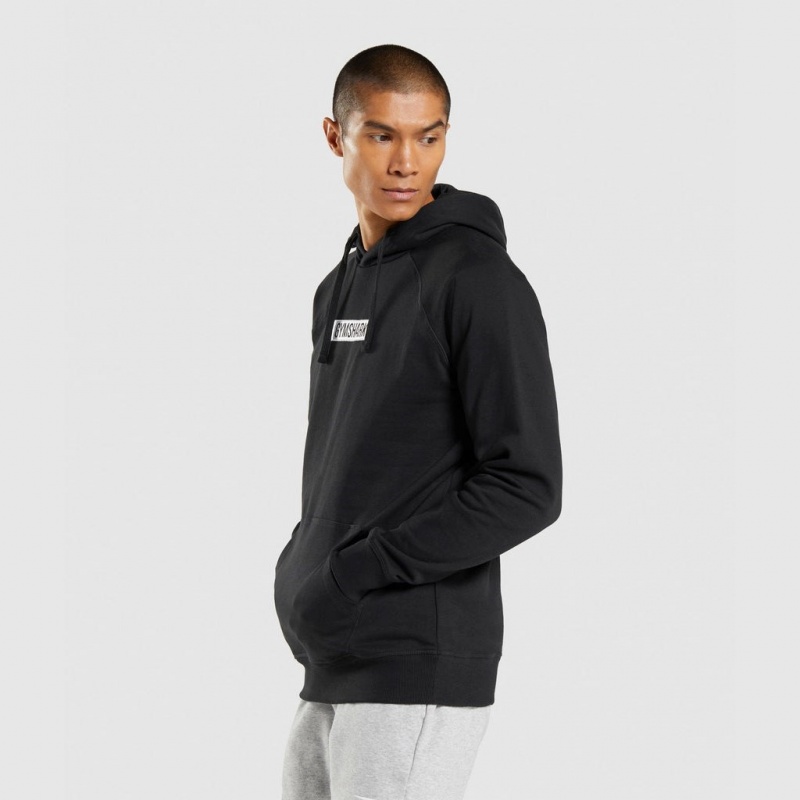 Pullover Gymshark Central Negras | 39ENIYUWS