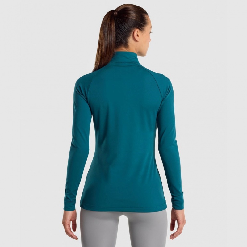 Pullover Gymshark Entrenamiento 1/4 Zip Teal | 83JCLAMHW