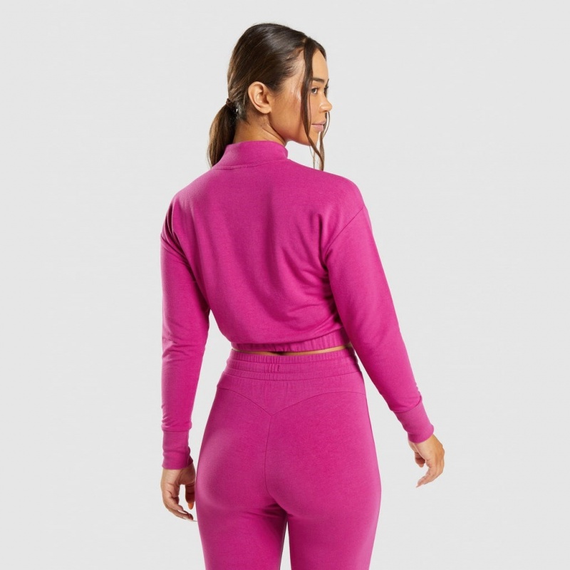 Pullover Gymshark Entrenamiento Pippa Rosas | 38LHQKOXT