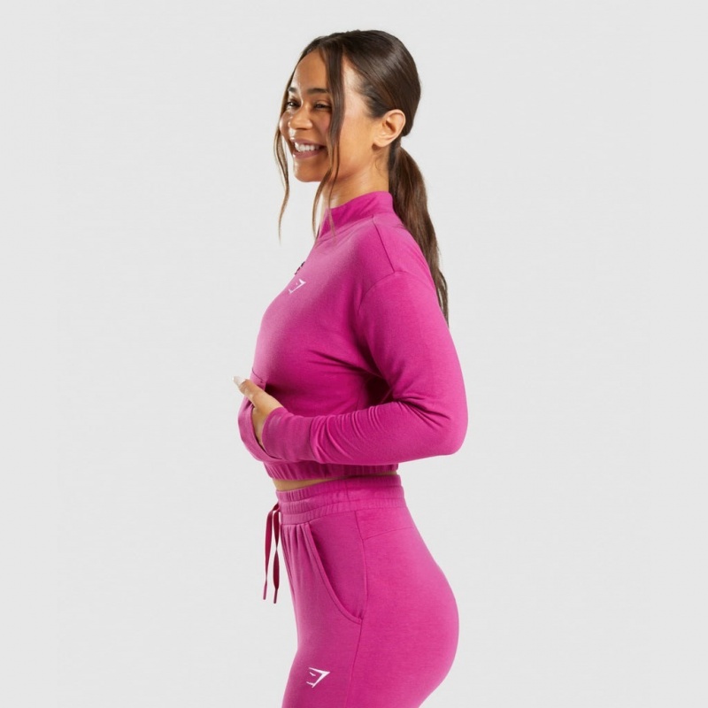 Pullover Gymshark Entrenamiento Pippa Rosas | 38LHQKOXT