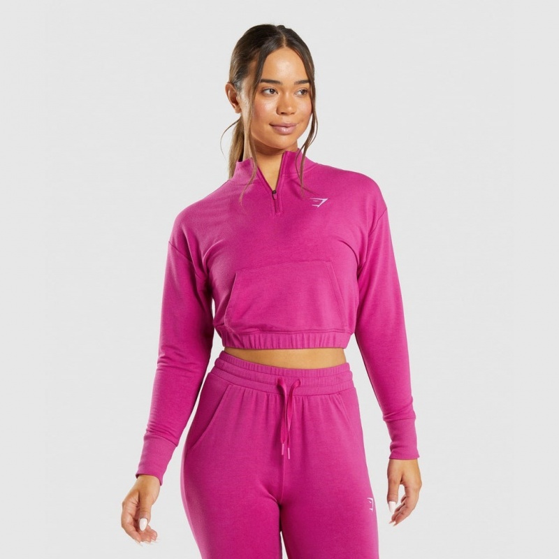 Pullover Gymshark Entrenamiento Pippa Rosas | 38LHQKOXT