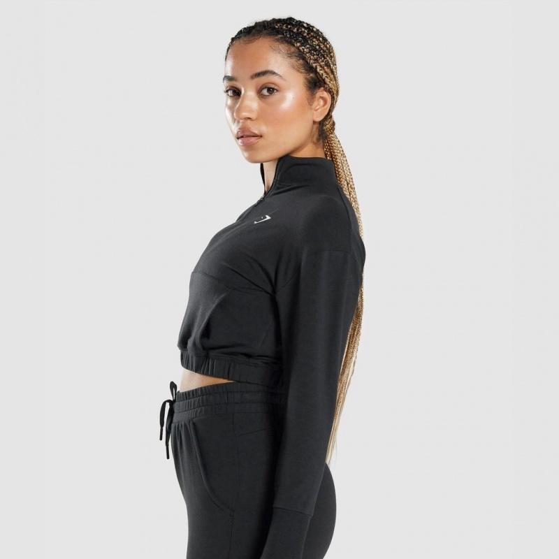 Pullover Gymshark Pippa Entrenamiento Negras | 10HTKOEGD