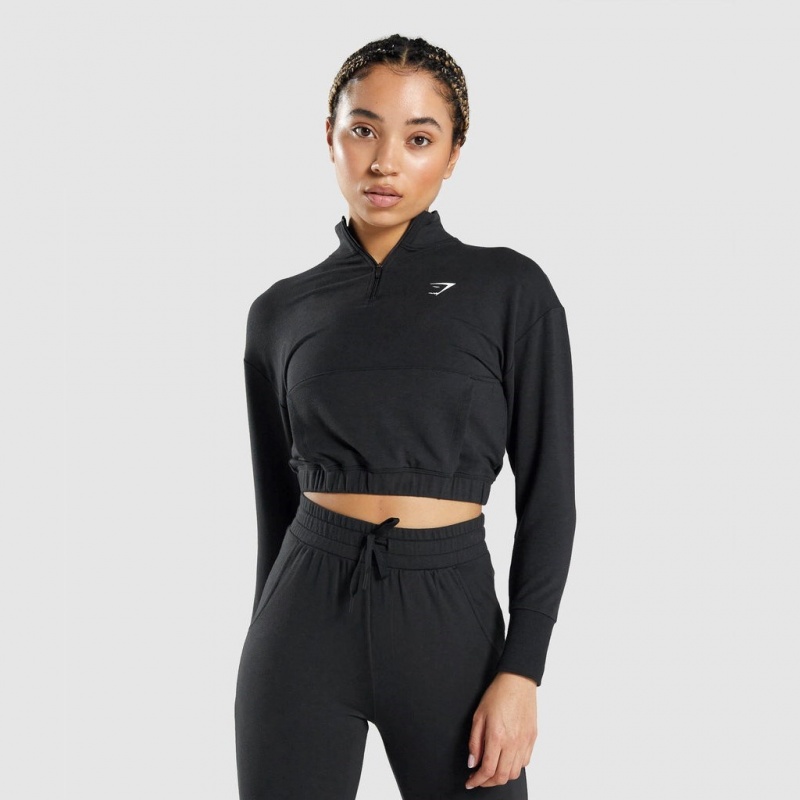 Pullover Gymshark Pippa Entrenamiento Negras | 10HTKOEGD