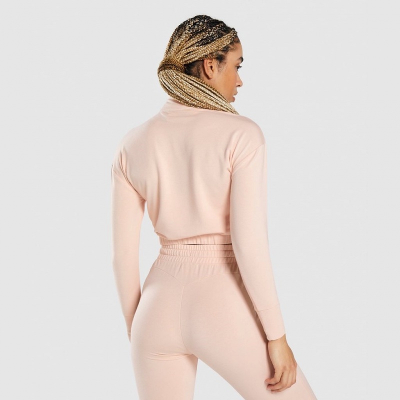 Pullover Gymshark Pippa Entrenamiento Rosas Claro | 52KJAZQDE