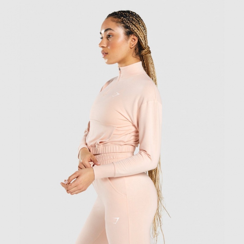 Pullover Gymshark Pippa Entrenamiento Rosas Claro | 52KJAZQDE