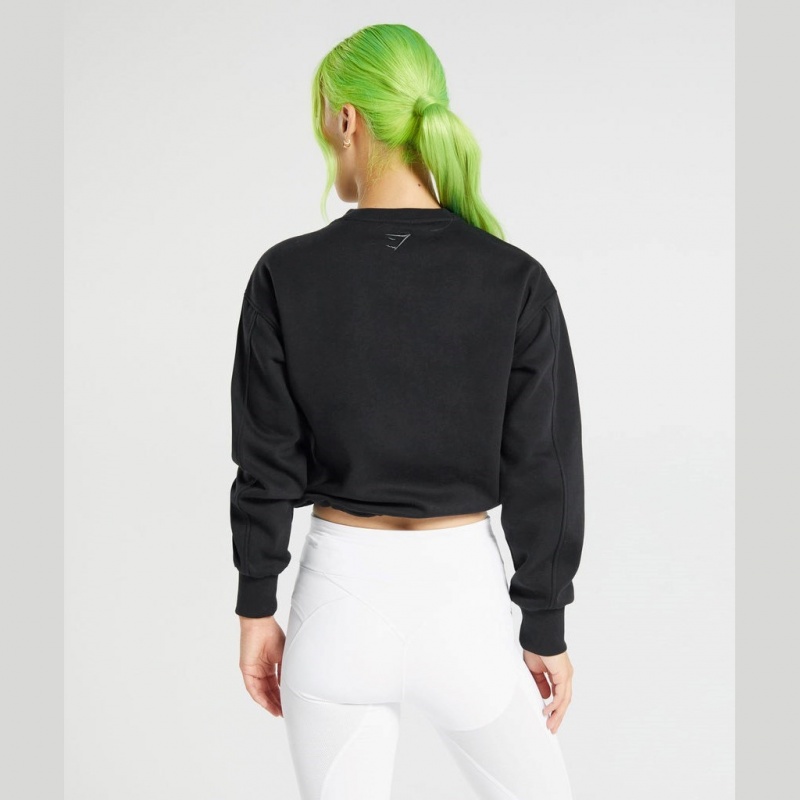 Pullover Gymshark Pulse Negras | 64FKBWRPO