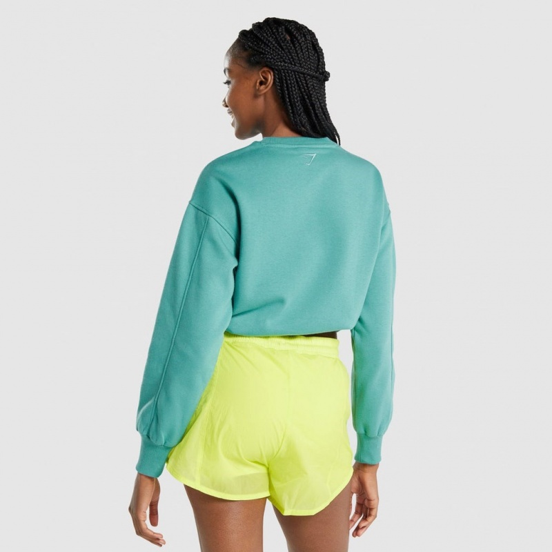 Pullover Gymshark Pulse Teal | 87OJWQMKD