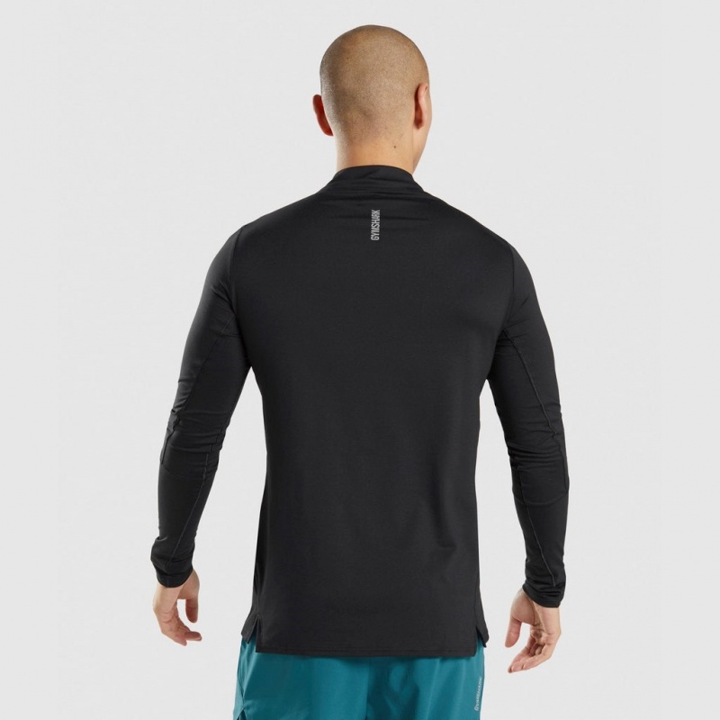 Pullover Gymshark Speed 1/4 Zip Negras | 04LIEPQVW