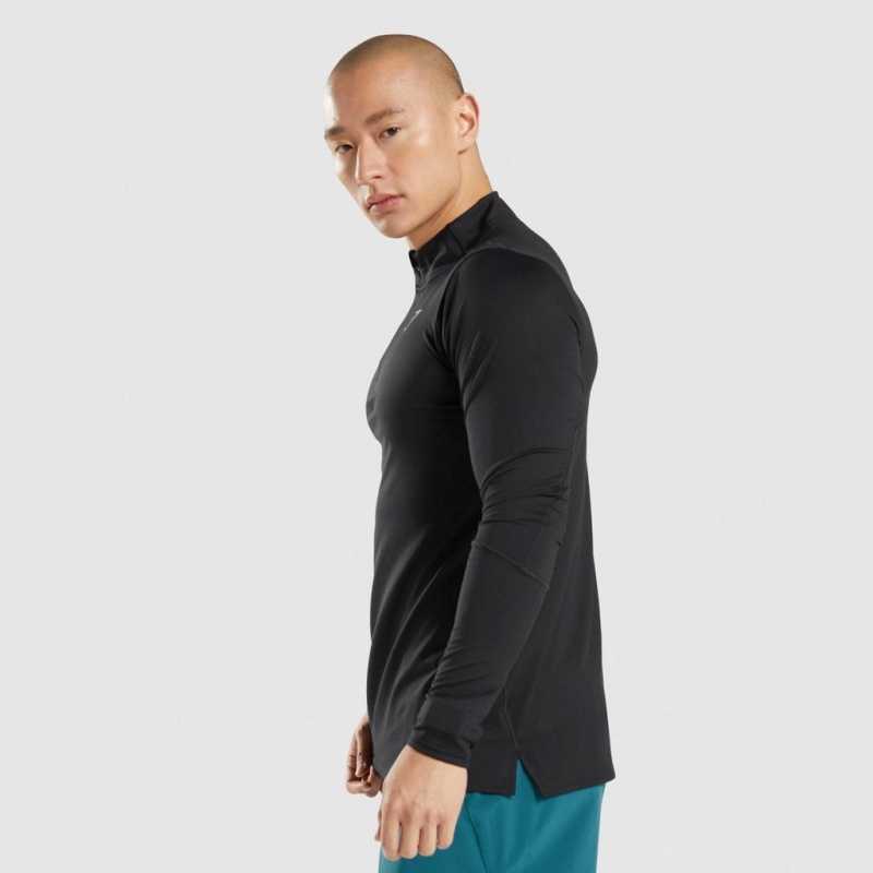 Pullover Gymshark Speed 1/4 Zip Negras | 04LIEPQVW