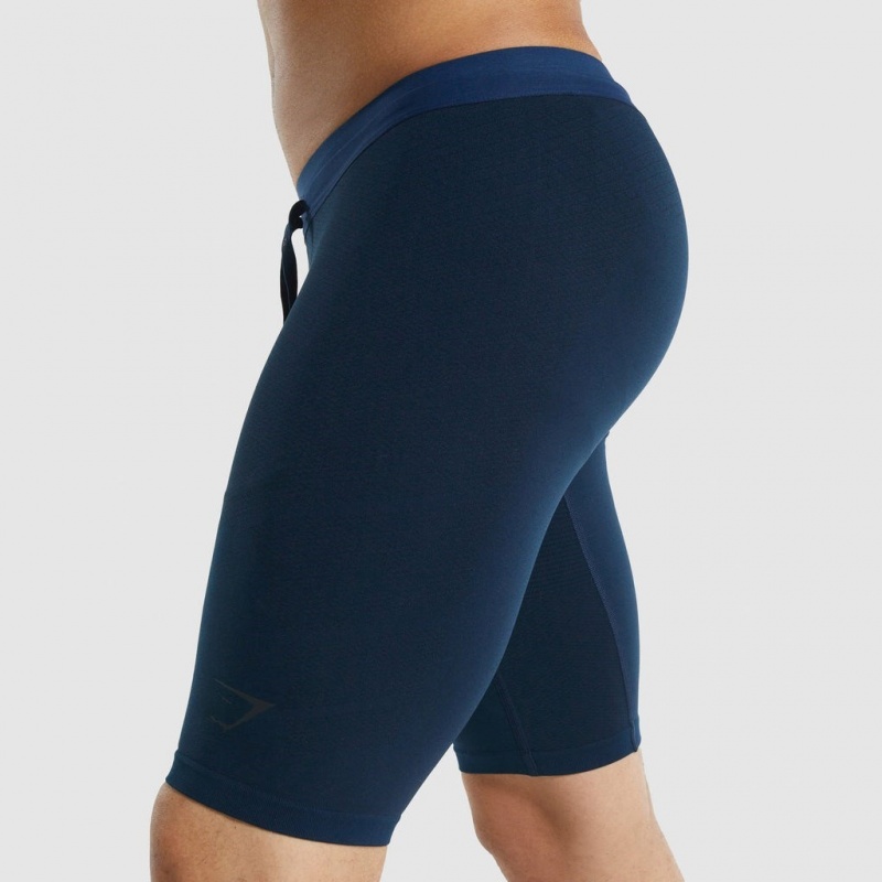 Short Gymshark 315 1/2 Tight Azul Marino | 89DORFJEH