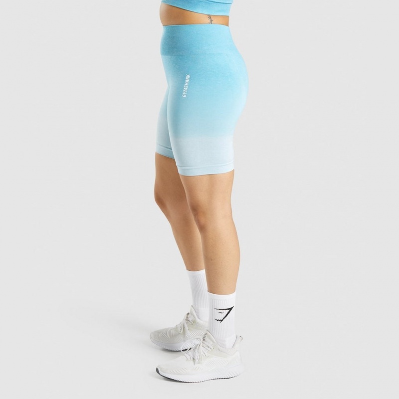 Short Gymshark Adapt Ombre Seamless Azules Claro Azules Claro | 73SOVQGTJ