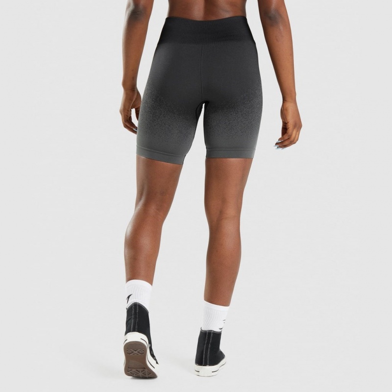 Short Gymshark Adapt Ombre Seamless Cycling Negras Gris | 70IBDUTGV
