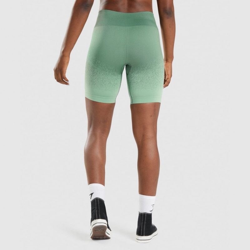 Short Gymshark Adapt Ombre Seamless Cycling Verde Verde Claro | 13ESQCYTI