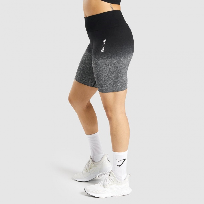 Short Gymshark Adapt Ombre Seamless Negras Negras | 53DUHMWEZ